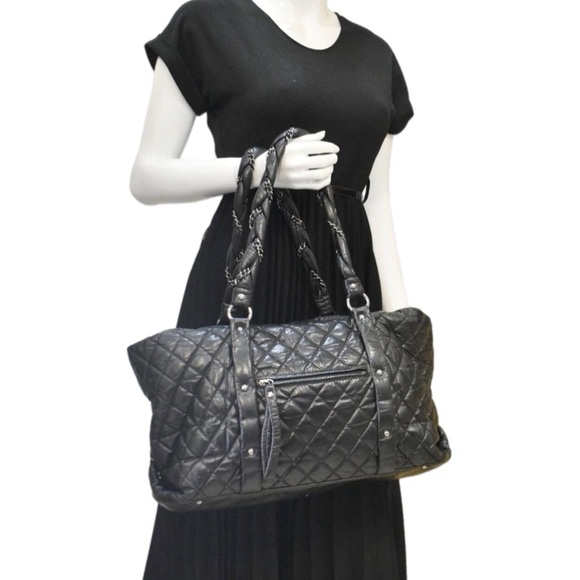 Chanel Ligne Lady Braid Lambskin Quilted Tote - Picture 9 of 17